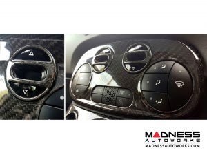 FIAT 500 Climate Control Display Frame - Carbon Fiber